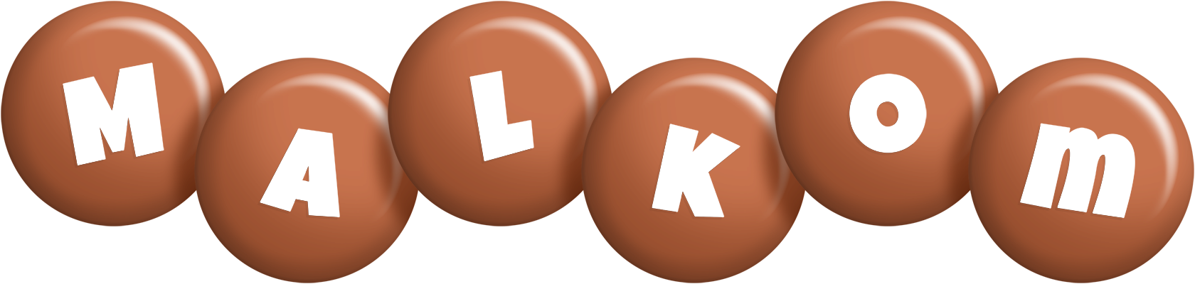 Malkom candy-brown logo