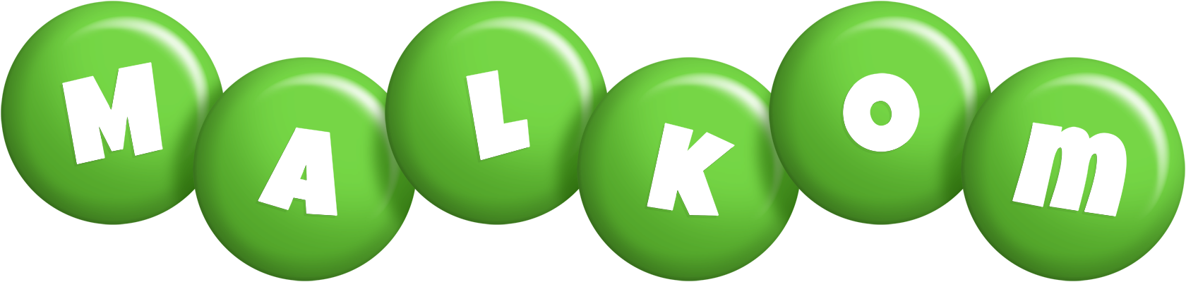 Malkom candy-green logo