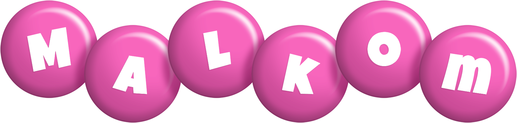 Malkom candy-pink logo