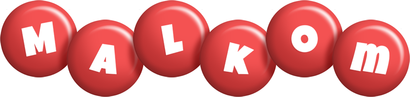 Malkom candy-red logo