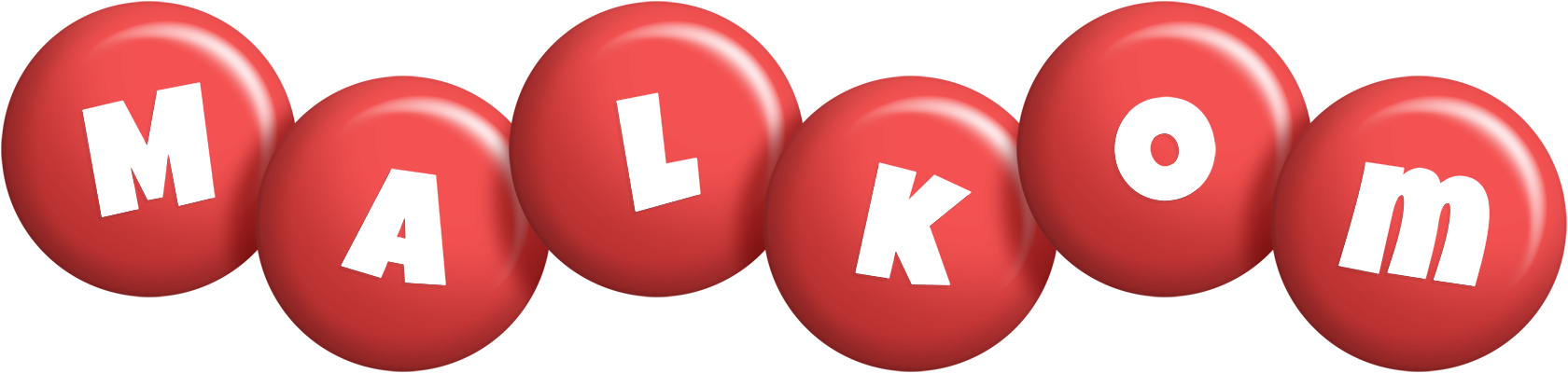Malkom candy-red logo