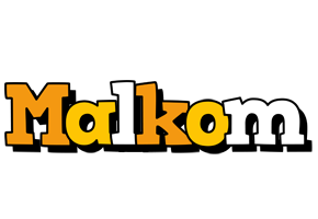 Malkom cartoon logo