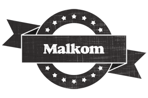 Malkom grunge logo