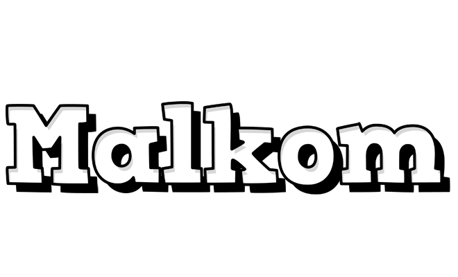 Malkom snowing logo