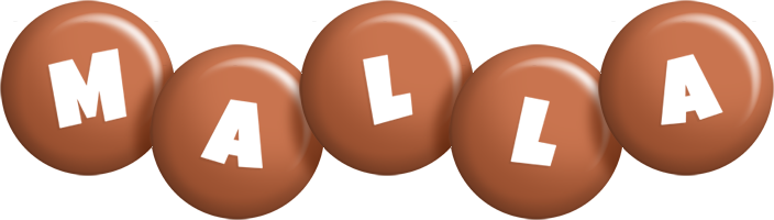 Malla candy-brown logo