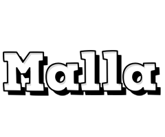 Malla snowing logo