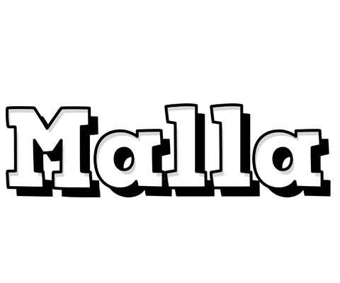 Malla snowing logo