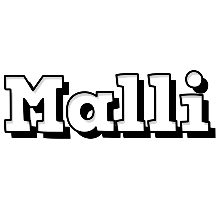 Malli snowing logo