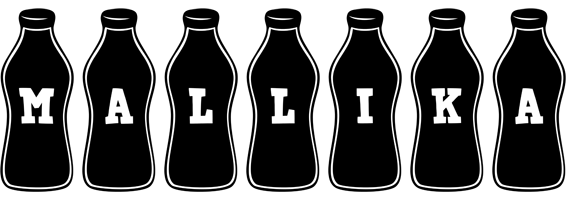 Mallika bottle logo