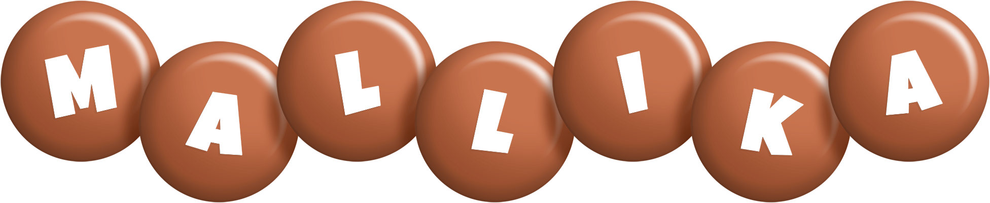 Mallika candy-brown logo