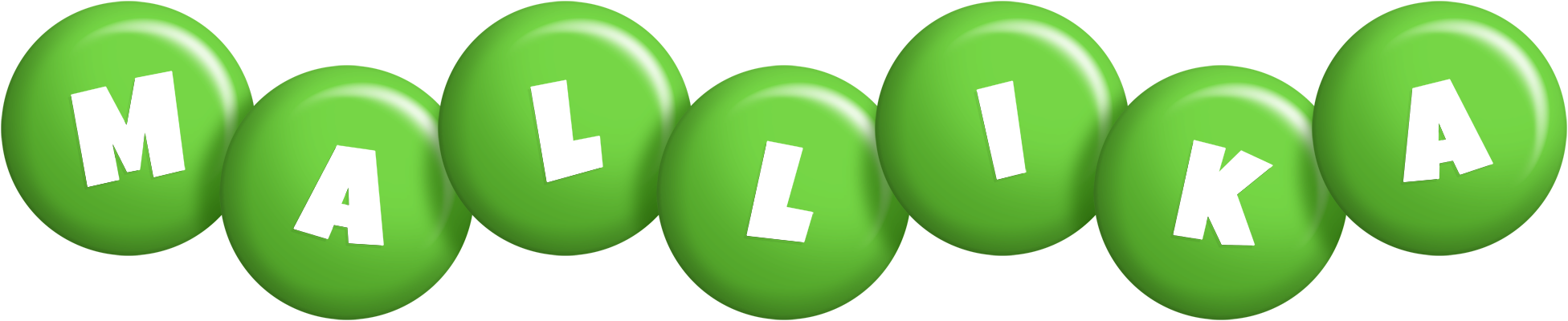 Mallika candy-green logo