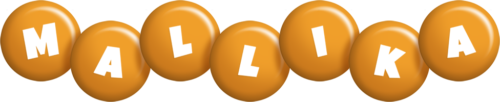 Mallika candy-orange logo