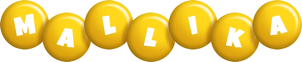 Mallika candy-yellow logo