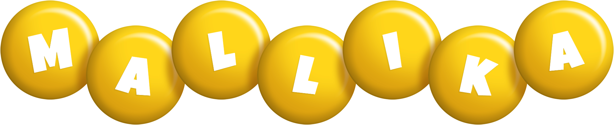 Mallika candy-yellow logo