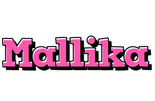 Mallika girlish logo