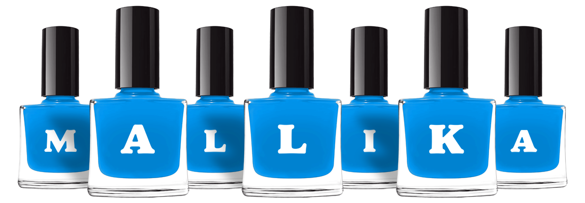 Mallika glossy logo