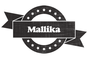 Mallika grunge logo