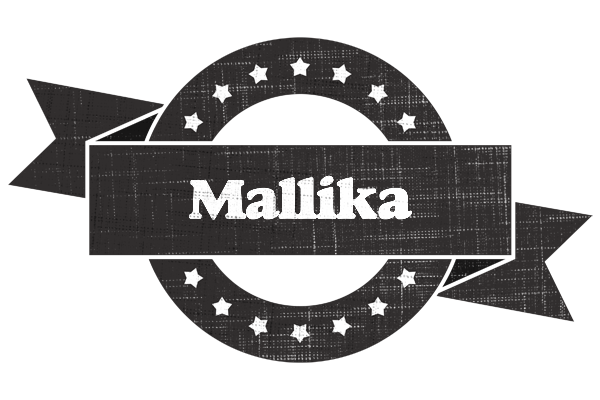 Mallika grunge logo
