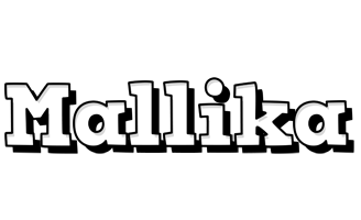 Mallika snowing logo