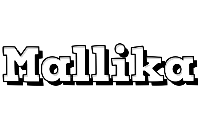 Mallika snowing logo