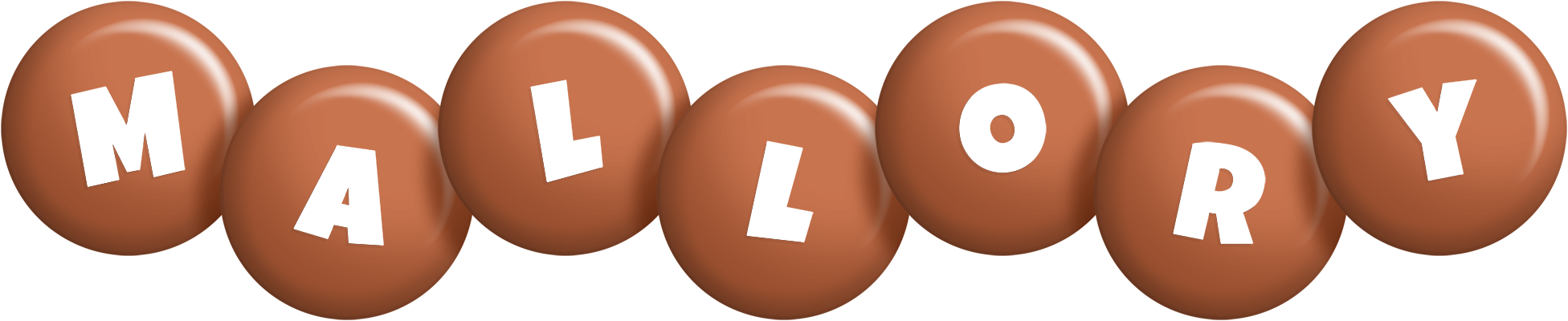 Mallory candy-brown logo