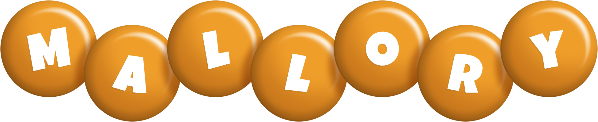 Mallory candy-orange logo
