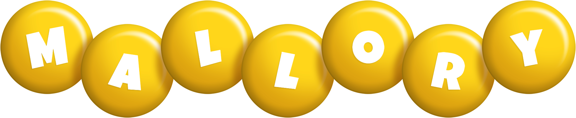 Mallory candy-yellow logo