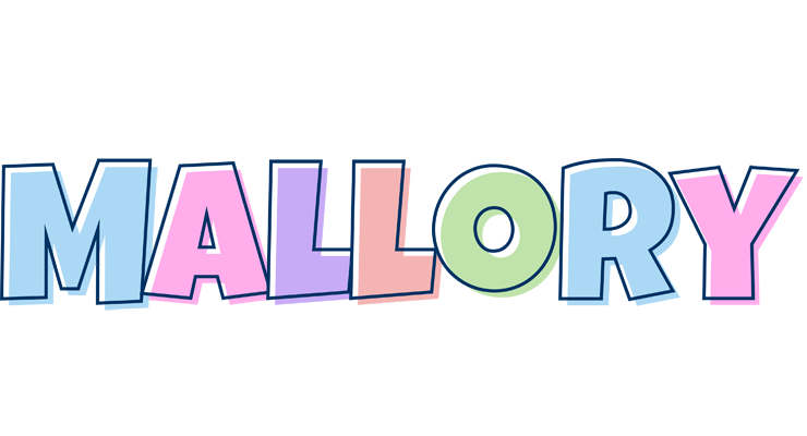 Mallory pastel logo