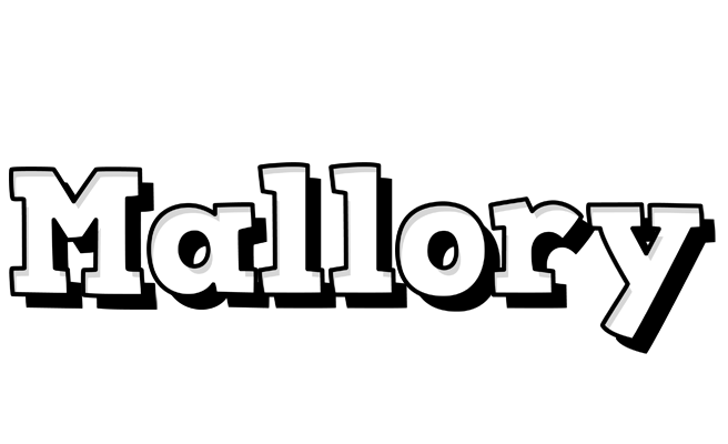 Mallory snowing logo