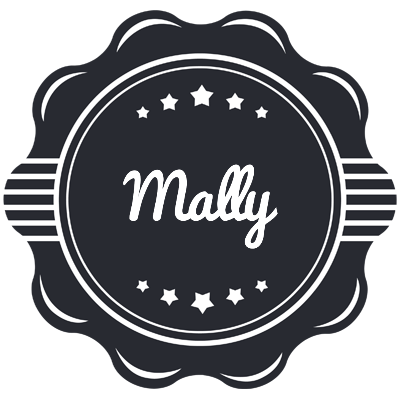 Mally badge logo