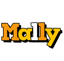 Mally cartoon logo