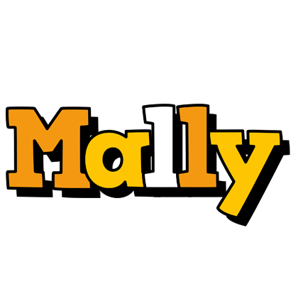 Mally cartoon logo