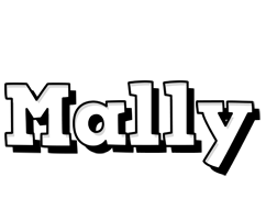 Mally snowing logo