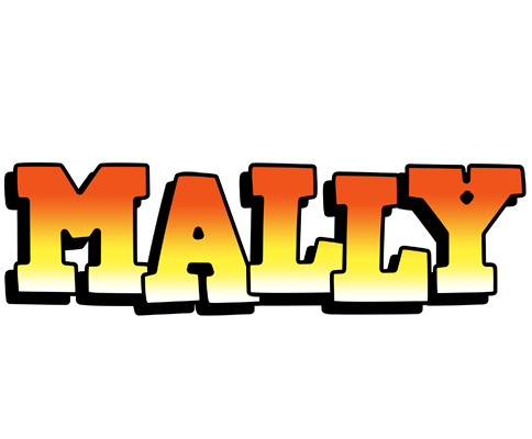 Mally sunset logo