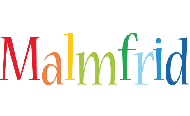 Malmfrid birthday logo