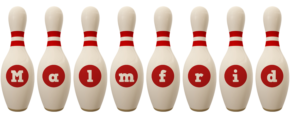 Malmfrid bowling-pin logo