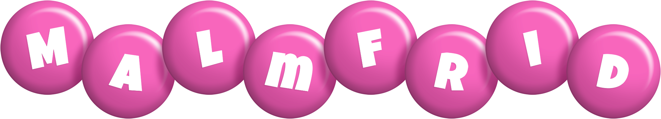 Malmfrid candy-pink logo