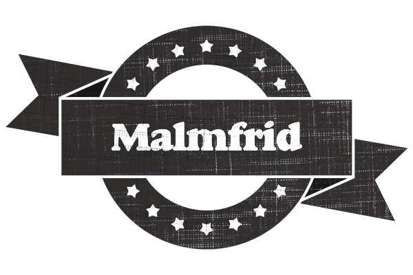 Malmfrid grunge logo