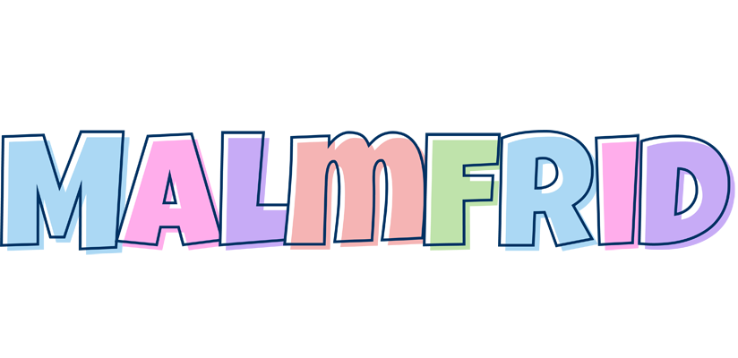 Malmfrid pastel logo