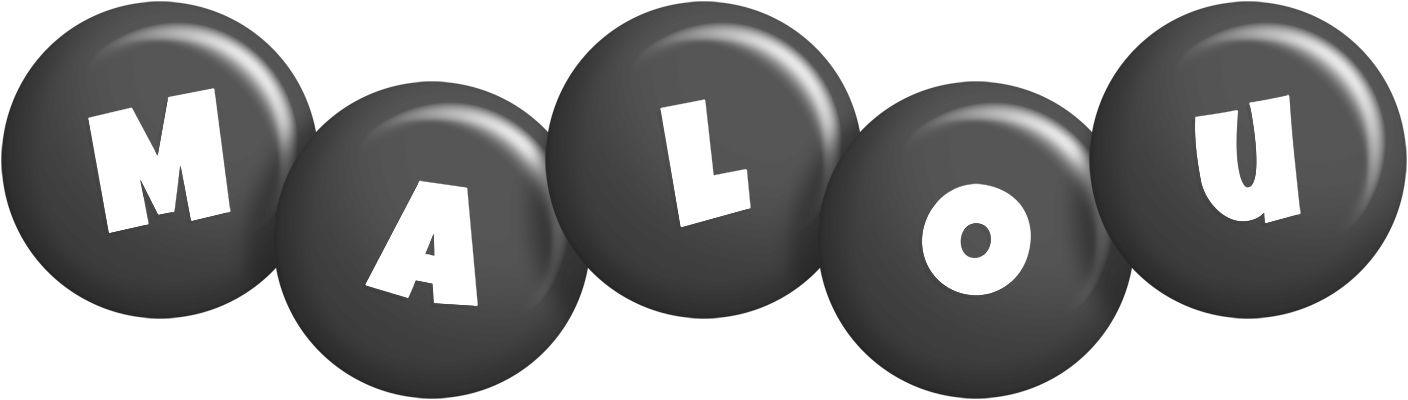 Malou candy-black logo