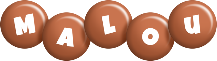 Malou candy-brown logo