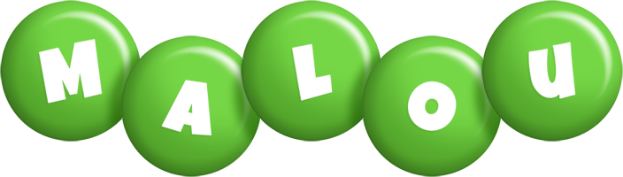 Malou candy-green logo
