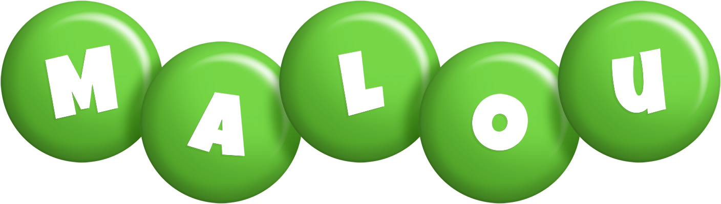 Malou candy-green logo