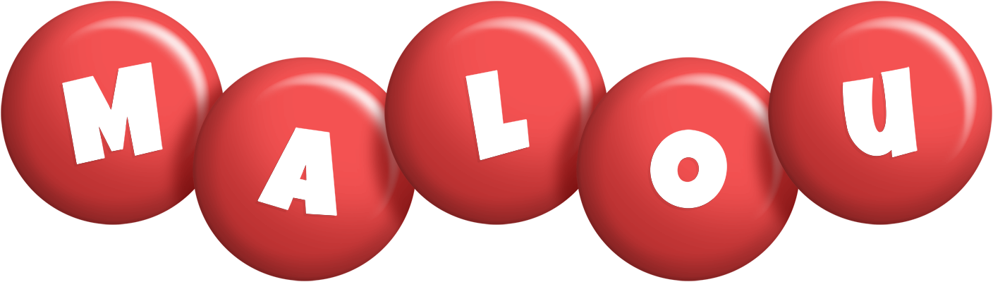 Malou candy-red logo