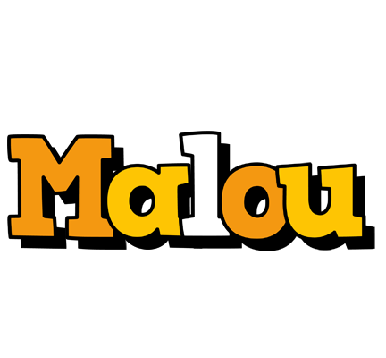 Malou cartoon logo