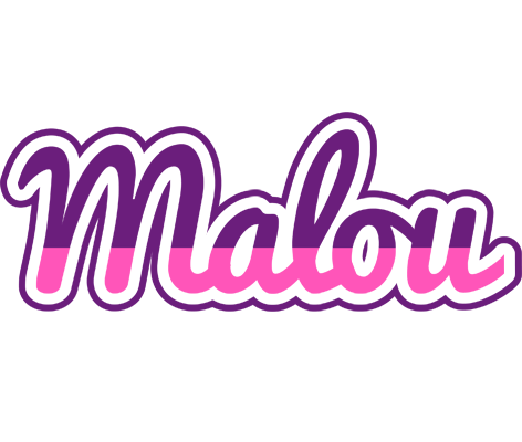 Malou cheerful logo