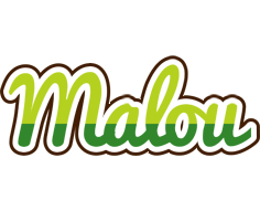 Malou golfing logo