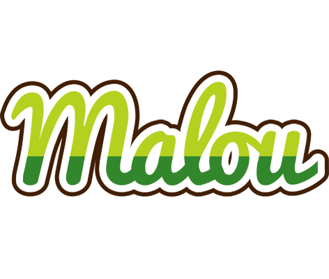 Malou golfing logo