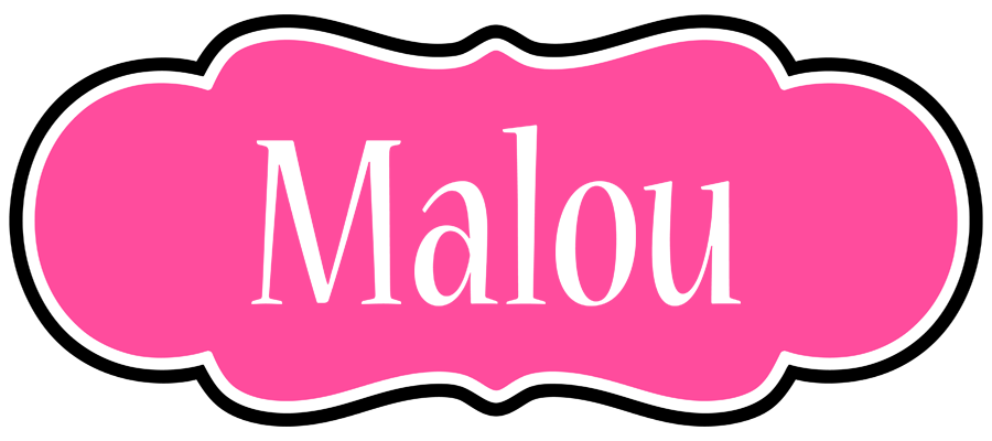 Malou invitation logo