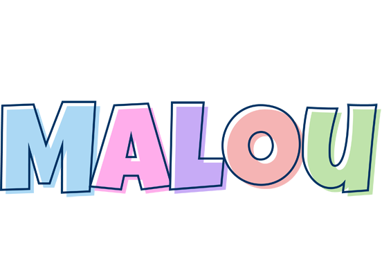 Malou pastel logo